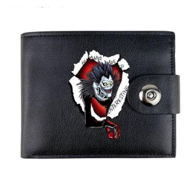 Imagem de Carteira, bolsa de moedas, couro, bifold, para fãs de anime - Yiweisai