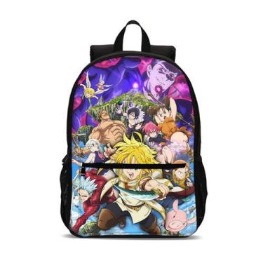 Imagem de Mochila Seven Deadly Sins Meliodas Cartoon Kids School - Yiweisai