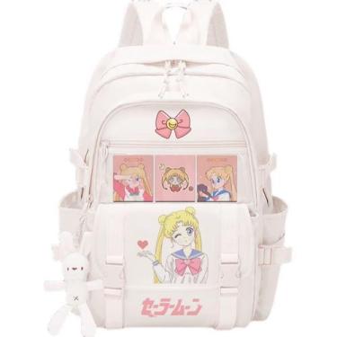 Imagem de Mochila escolar infantil Sailors Moonss em poliéster 3D - yiweisai