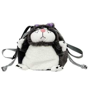 Imagem de Bolsa Messenger Luciferss Cat Anime para crianças de pelúcia 25x12x25c
