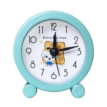 Imagem de Despertador Mini Metal Cartoon Desktop Clock verde 5cm - yiweisai