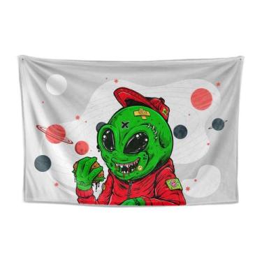 Imagem de Tapeçaria para decoração de parede Aliens Anime 150x150cm - yiweisai