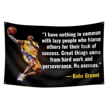 Imagem de Tapeçaria Kobe Bryant Flag Art Anime Wall Pendure 90x150cm - yiweisai