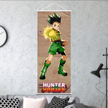 Imagem de Pintura artística de parede em tela Hunters Gons Freecss Anime 30x75cm