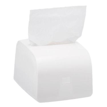 Imagem de Dispenser Porta Guardanapos Interfolhado Mesa Preto Branco Restaurante