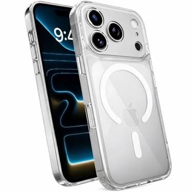 Imagem de Capa Mag-Safe para [iPhone 17 PRO] Capinha Magnetica Premium com [Proteção de Câmera] Slim Clear Case Transparente [Anti-Amarelamento], Compatível com MagSafe, Resistente a Riscos e Anti Impacto