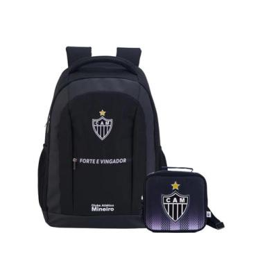 Imagem de Kit Escola Mochila Time Atlético Mineiro + Lancheira Térmica - Xeryus