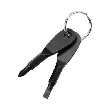 Imagem de Mini Chave De Fenda Portátil Phillips E Fenda Reta Com Chaveiro EDC Pa
