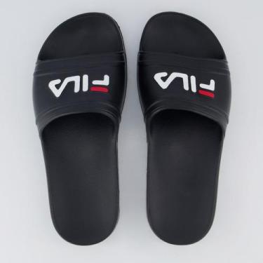 Imagem de Chinelo Fila Sleek Slide Feminino Preto, 37-38