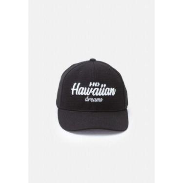 Imagem de Bone Hd Aba Curva Snap - Hawaiian Dreams, Preto, UNICO