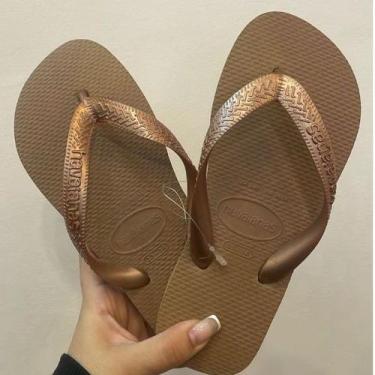 Imagem de Chinelo Top - Tiras Grossas Uniseex - Havaianas, Rose, 37/38