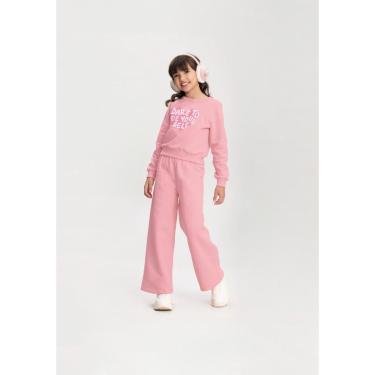 Imagem de Conjunto Menina Moletom Calça Wide Leg Alakazoo Ref. 65698-Feminino