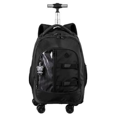 Imagem de Mochila Carrinho 4 Rodas Duplas Sestini Studio - Preto, Preto
