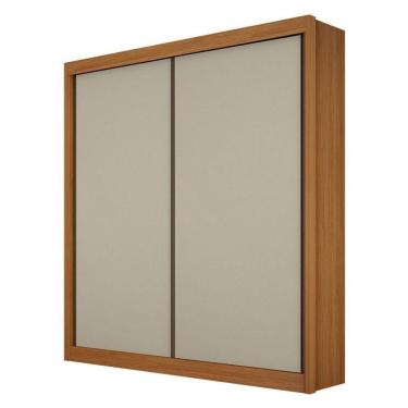 Imagem de Guarda Roupa Casal São Paulo Gold 2 Portas de Correr 3 Gavetas 100% MDF Cinamomo Off White Leifer Móveis