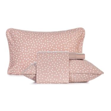 Imagem de Jogo De Cama King 4 Peças Altenburg Malha Fio Penteado Bits Rosê