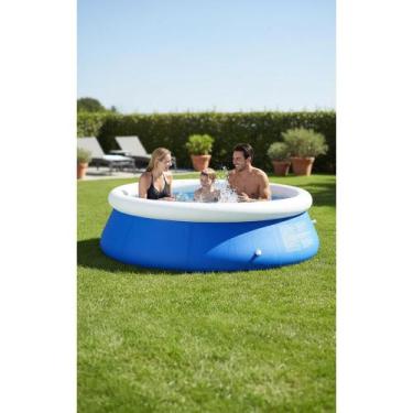 Imagem de Piscina Inflável 1000L Redonda 1,68m x 51cm Azul Diversão Ga - Congrat