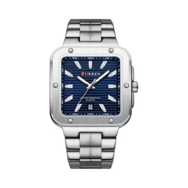 Imagem de Relógio De Pulso Masculino À Prova d'Água Luminoso Em Aço Inoxidável Q