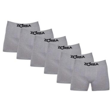 Imagem de Kit Com 6 Cuecas Boxer Box Adulto Em Algodão Cotton Sem Costura Zorba,