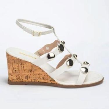 Imagem de Sandália Anabela Feminina Confortável Elegante Lauraliza-Feminino