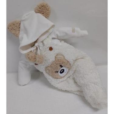 Imagem de Macacão Jardineira + Body Plush Unissex Bebê LessaKids B9262-Unissex