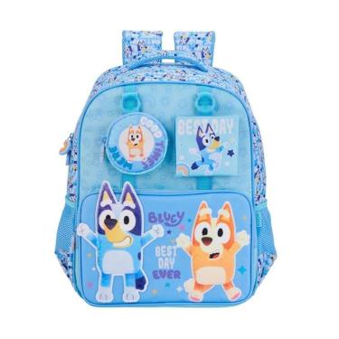 Imagem de Mochila Escolar de costas infanil Bluey Estampada-Unissex