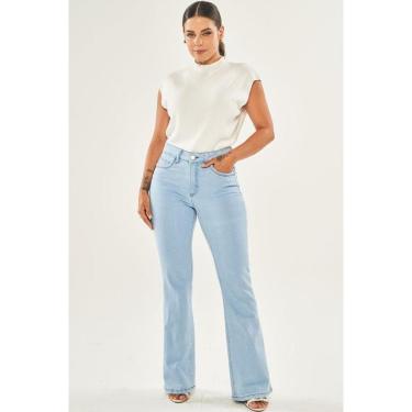 Imagem de CALÇA JEANS FEMININA FLARE PETIT DOCE TRAMA-Feminino