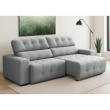 Imagem de Sofa 4 Lugares Retratil Reclinavel 250cm Veludo Atualle Ferguile