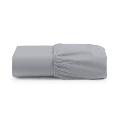 Imagem de Lençol Solteiro Micropercal 300 Fios Peletizado Com Elástico - Cinza