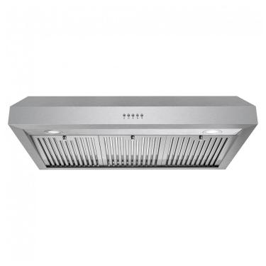 Imagem de Coifa de parede sob gabinete 90cm COSMO inox escovado 646 m³/h comando por botão filtros permanentes inox LED 110V