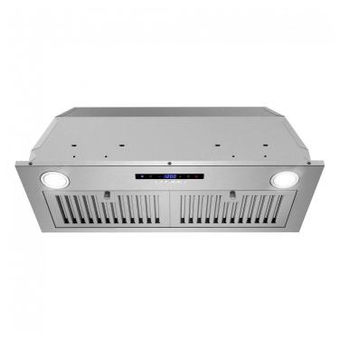 Imagem de Coifa de embutir 71cm COSMO inox escovado 380 m³/h comando touch filtros permanentes aço inox iluminação LED 110V