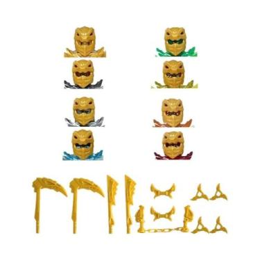 Imagem de Conjunto De Blocos De Montar De Figuras De Ninja Em Forma De Dragão Pa