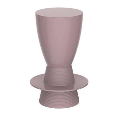Imagem de Banqueta Alta Tinn Polipropileno Assento Plástico 66,5 Cm Rosê Im In Home