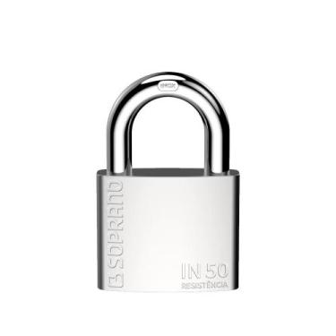 Imagem de Cadeado de Aço Inox 50mm Escovado Blister IN50 Soprano