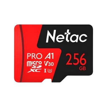 Imagem de Cartão De Memória 256GB Netac P500 Extreme Pro Micro SDXC Classe U3 C/Adaptador SD V30...