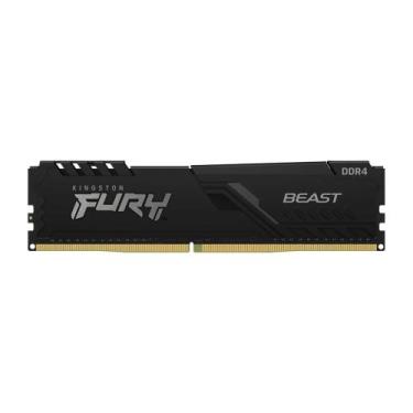 Imagem de Memória RAM Kingston Fury Beast, 8GB, 3200MHz, DDR4, CL16, Preto - KF4