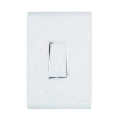 Imagem de Interruptor Simples Linha Liz 13338 10A com Sistema Modular Branco Tra