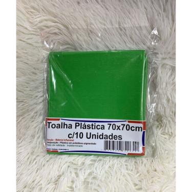 Imagem de Kit 10 Toalha De Mesa Lisa Plástica 70x70cm Para Aniversário Festa Casamento Verde Limao