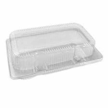 Imagem de Embalagem Plástica Retangular Articulada PF-10 para Armazenamento e Transporte de Alimentos com Tampa Acoplada