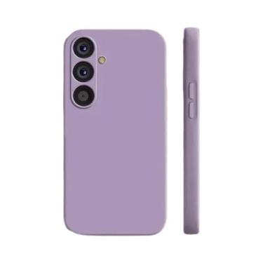 Imagem de Capa De Silicone Líquido Quadrada Para Samsung Galaxy A56 5G Com Prote