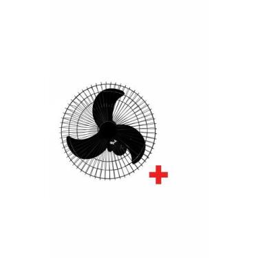 Imagem de Ventilador Parede 60cm Turbo 200W Potente Bivolt Preto - Congratulatio