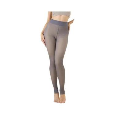 Imagem de Meia-calça De Veludo Grosso De Inverno, Cintura Alta, Transparente, Pr