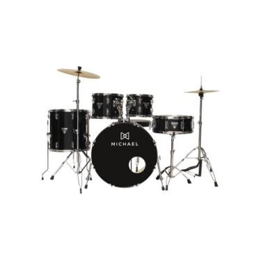 Imagem de Bateria Michael Trinity DMT222 BK Bumbo 22"Black Preta