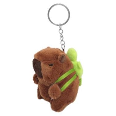 Imagem de Capivara de pelúcia chaveiro de brinquedo para crianças presente dia d