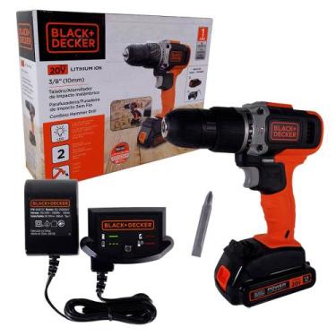 Imagem de Parafusadeira e Furadeira Bateria 20v BCD704C1-BR Black Decker