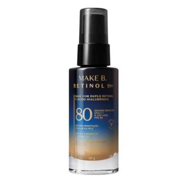 Imagem de Base Líquida com FPS 80 Make B. Retinol H+ 26g - Maquiagem , Cor 53