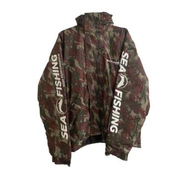 Imagem de Capa de chuva sea fishing japona impermeavél camuflada, GG