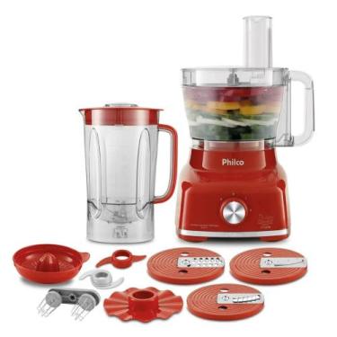 Imagem de Multiprocessador de Alimentos Philco Vermelho - PMP1600V 1700W, 110V