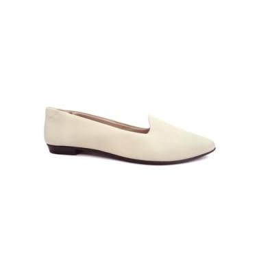 Imagem de Sapatilha Beira Rio Slip Bico Fino 4136.394 Creme, 39, Creme