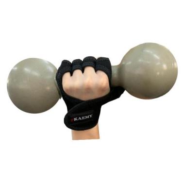 Imagem de Halter Emborrachado 2Kg Unidade Kaemy-K218, Cinza