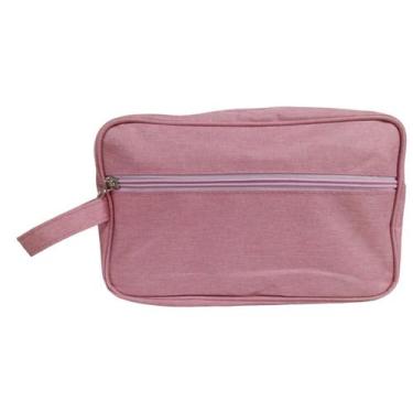 Imagem de Bolsa Nécessaire Para Maquiagem Cosméticos Mala Viagem - C11816, Rosa